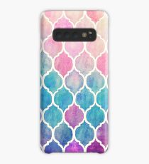Rainbow Pastel Watercolor Moroccan Pattern Case/Skin for Samsung Galaxy