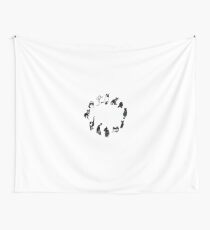 cats round Wall Tapestry