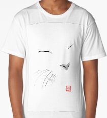 white cat Long T-Shirt