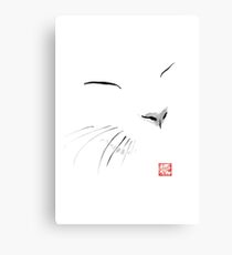 white cat Canvas Print