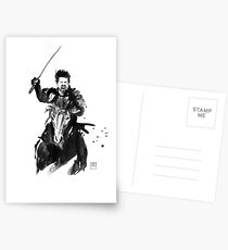 the last samurai riding Postcards