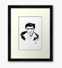 tony montana Framed Print