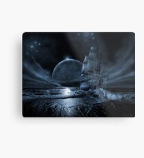 Ghost ship series: Full moon rising Metal Print