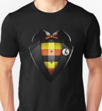 Uganda Flag Ugandan Roots DNA and Heritage Tuxedo Unisex T-Shirt