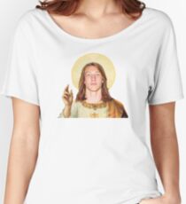 Touchdown Jesus Women's Relaxed Fit T-Shirt