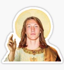 Touchdown Jesus Sticker