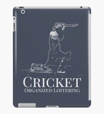 Funny Cricket Batsman Cricketer Design Logo Style iPad Case/Skin