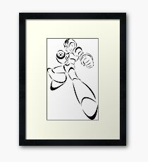 Megaman X / Rockman X Stencil Framed Print