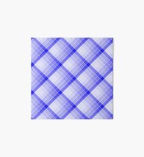 Navy Blue Geometric Squares Diagonal Check Tablecloth Art Board