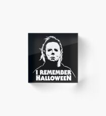 I Remember Halloween - Michael Myers Acrylic Block