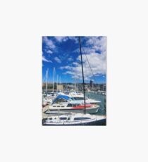 Yachts And Masts Art Board