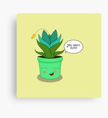 You don't succ! - Blooming Succulent Canvas Print