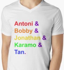 Fab Five (Rainbow) Men's V-Neck T-Shirt