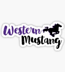 Western Mustang Sticker