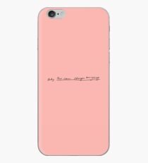 Baby, this rain changes everything. - Vance Joy handwritten lyric - I'm With You iPhone Case