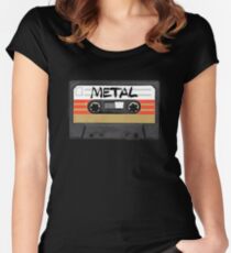 Heavy metal Music band logo Women's Fitted Scoop T-Shirt