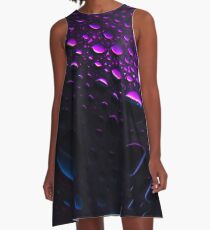 Dunkle Materie A-Linien Kleid