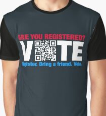 Vote QR Code Election Graphic T-Shirt