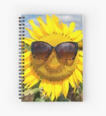 Happy Sunflower - Nobby, Australia Spiral Notebook