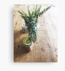 Cafe Table Condiments Canvas Print