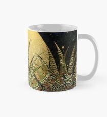 Taza clásica "Aloe cebra dorada al sol de medianoche"