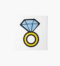 Wedding diamond ring. Briliant icons. Jewelry. Art Board