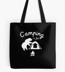 Funny Bear Graphic - Nature Adventurer Merch for Camping, Hiking Lovers Tote Bag