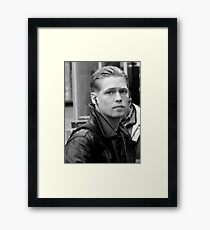 At The Tram Stop Framed Print