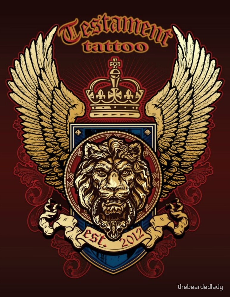 "Testament tattoo" by thebeardedlady Redbubble