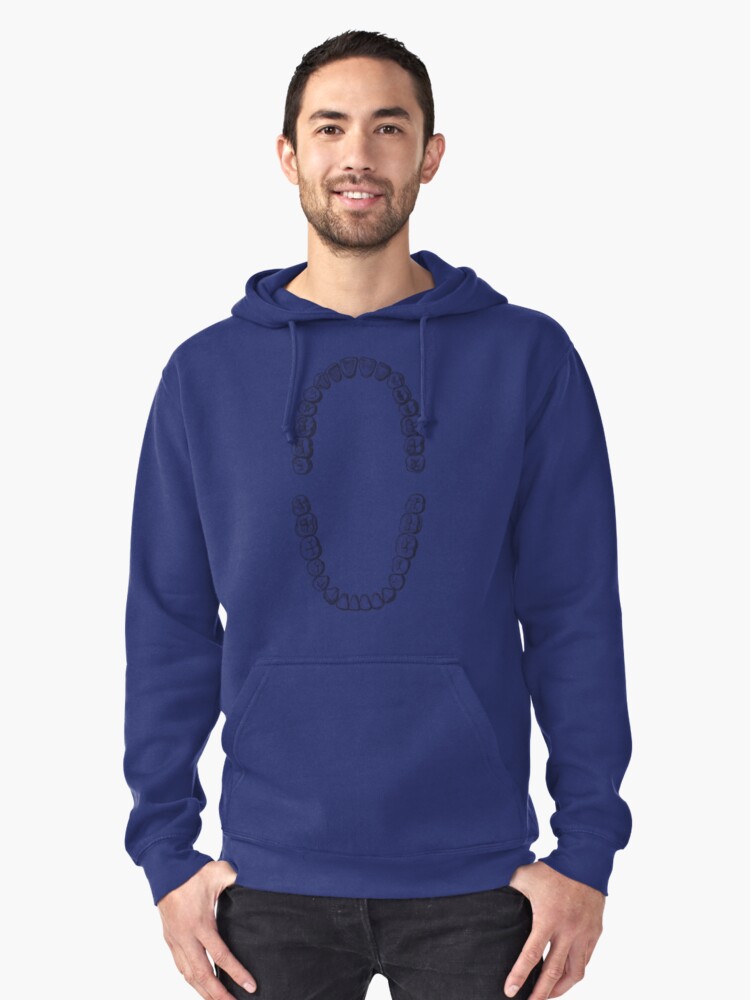 "Teeth" Pullover Hoodie by stuartist Redbubble