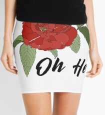 Oh Heck Flower Mini Skirt