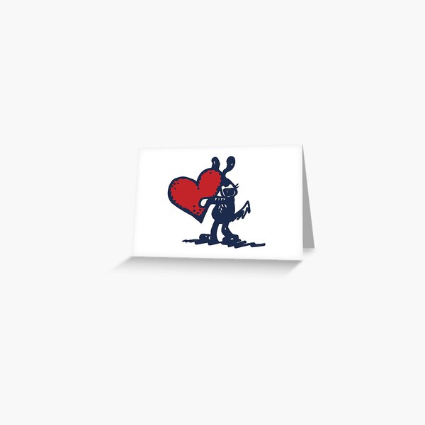 Fuzzy Poet The Love Bug Greeting Card