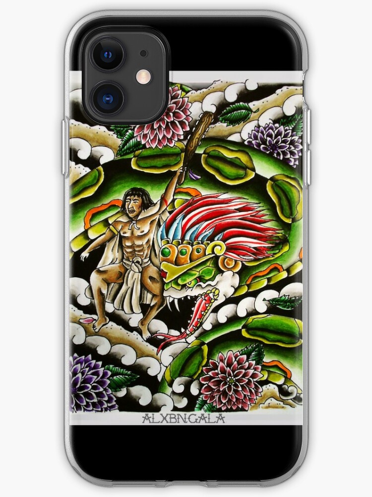 Funda Y Vinilo Para Iphone Quetzalcoatl De Alxbngala Redbubble