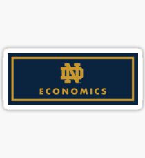 Notre Dame Economics Sticker