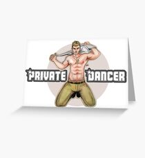 Private Dancer Greeting Card