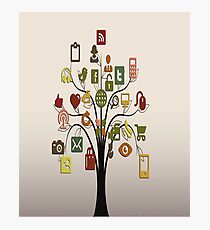 Communication- Internet Media/Social Media Photographic Print