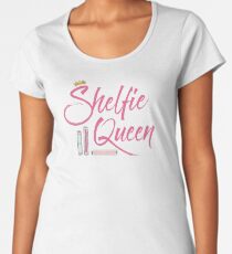 Booklover Shelfie Queen Women's Premium T-Shirt