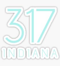 INDIANA 317 • ROBIN BLUE Sticker