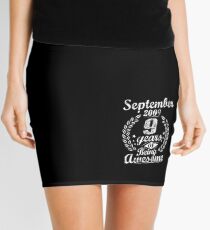 September 9th Birthday 2009 9 Years Of Being Awesome Mini Skirt