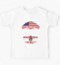 American Aunt With Austrian Roots - Gift For Austrian Aunties Kids Tee