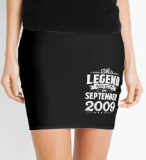 This Legend Was Born In September 2009 9 Year Old Gifts Mini Skirt
