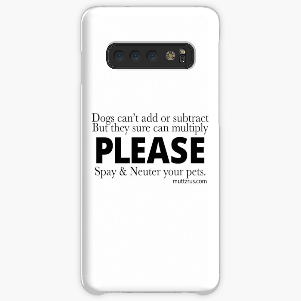 Spay and Neuter Multiply (Black Text) Case & Skin for Samsung Galaxy