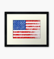 Patriotic American Flag Independence Day Artwork Framed Print