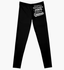 Life Begins In September 2009 The Birth Of Legends 9 Year Leggings