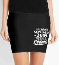 Life Begins In September 2009 The Birth Of Legends 9 Year Mini Skirt