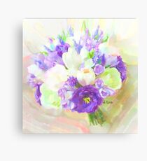 lisianthus purple glory Canvas Print