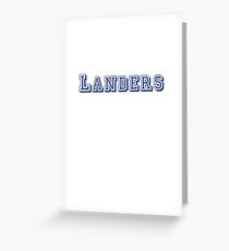 Landers Greeting Card