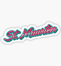 St. Maarten typo cruise Sticker
