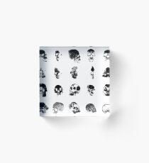 Skulls Acrylic Block