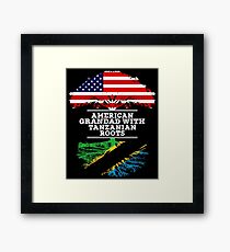American Grandad With Tanzanian Roots - Gift For Tanzanian Grandpa Framed Print